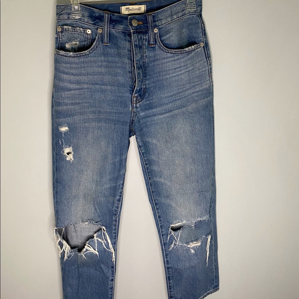 Madewell Distressed Dad Jeans
